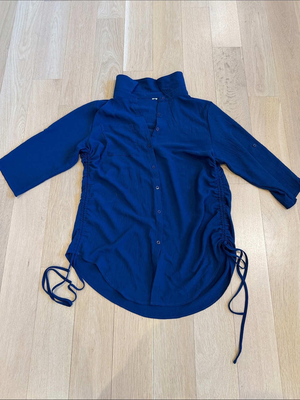 Women’s royal blue cover up. Worn once. Great condition.